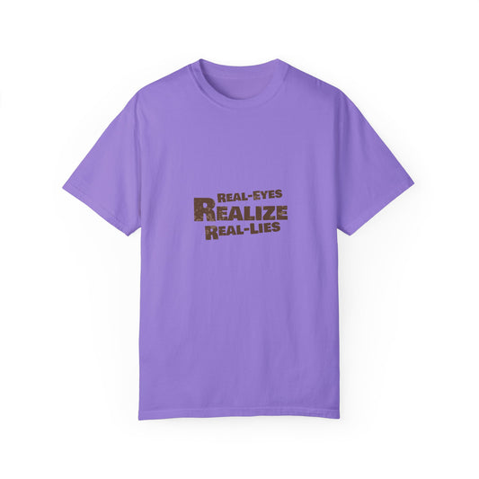 "REALIZE" Positive Vibes Garment-Dyed T-shirt